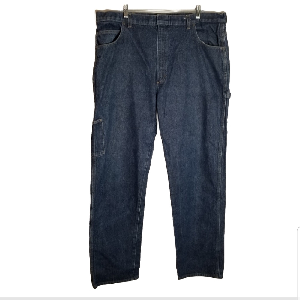Bulwark FR Carpenter Jeans Men's 42x37 Actual 40x35 Blue Denim Fire Resistant